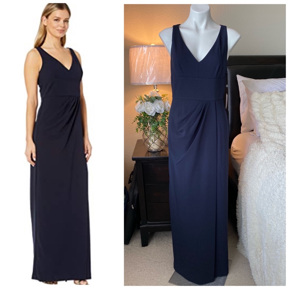 Women’s Sleeveless Knit Crepe Maxi Dress